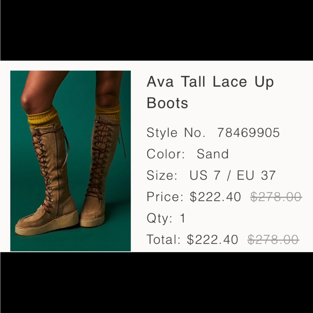 Free peopleAva tall lace up boots